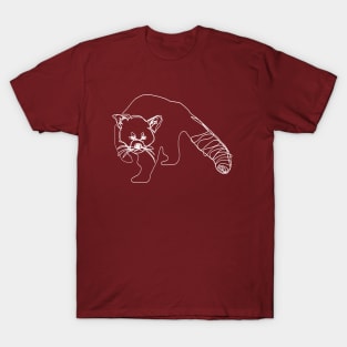 Red Panda single line sketch T-Shirt